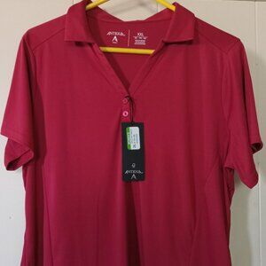 NWT Women's ANTIGUA 2X Short Sleeve Shirt